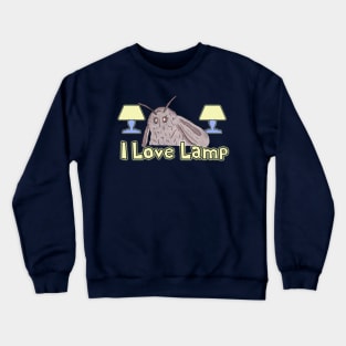 Moth Loves Lamp Meme Crewneck Sweatshirt